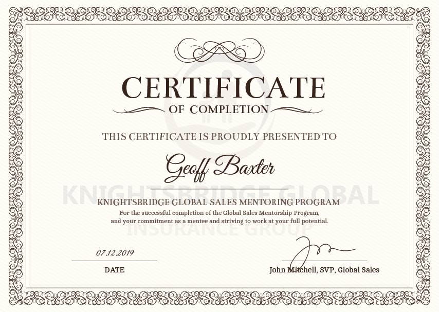 MentorEase_Mentoring_Software_Sample_Mentee_Certificate