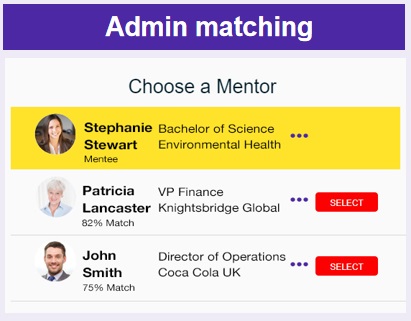 MentorEase_admin_selecting_mentor_for_mentee
